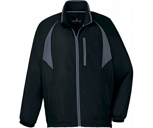 WHISEL（自重堂） ジャケット　ブラック　LL 81260 1枚●配色使いが新鮮なスポーツテイストジャケット。●色：ブラック●サイズ：LL