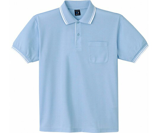 WHISEL（自重堂） 半袖ポロシャツ　サックス　LL 85274 1枚