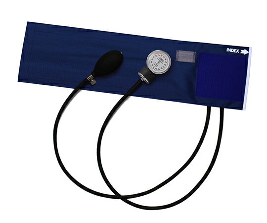 フォーカルコーポレーション アネロイド血圧計　ラテックスフリー　イージーリリースバルブ　ナイロンカフ・ネイビー FC-100V ERV NC 1台