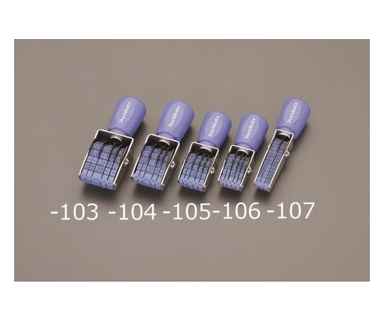 エスコ 回転日付印　6号3連 EA762AF-107 1個