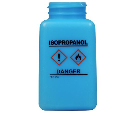 DESCO 静電気拡散性　ボトルのみ　青　GHS表示　HDPE　「ISOPROPANOL」と印刷 35736 1個