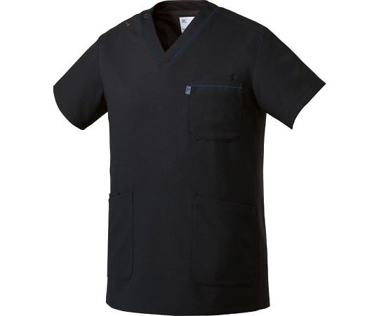 ミズノ スクラブ【男女兼用】 ブラック LL MZ0215-C10 1枚