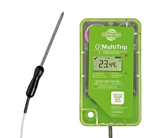 TEMPRECORD G4　Multitrip　Data　Logger　P/Handle　1mプローブ付き 95GBSGA1PP 1個