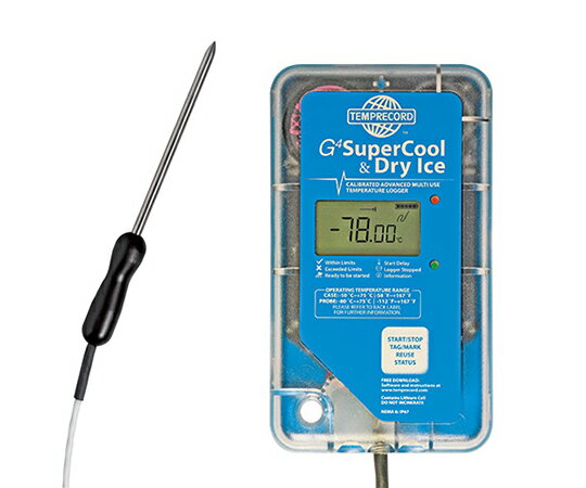 TEMPRECORD G4　SuperCool　＆　Dry　Ice　Data　Logger　P/Handle　1mプローブ付き 95GCSBY1PP 1個