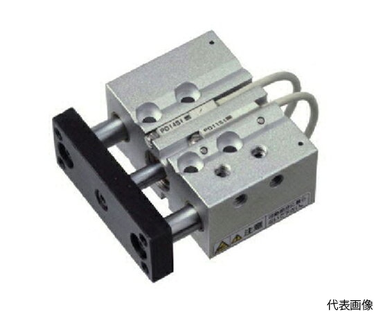 日本精器 ツインガイドシリンダ　20×20すべり軸受 BN-6AK03-20-20 1本●強固な2本のガイドロッドとエアシリンダを軽量アルミボディーにコンパクトに収納しました。●ツインガイド構造により、不回転精度、位置決め精度を向上させました。●ロッドの上下限位置検出用マグネットが標準内蔵されています。●中間ストロークはスペーサにて1mm対応が可能です。●ワークのストッパー、リフト、プッシュ等ロッドに横荷重が受ける場合、又は、ロッドが回転してはならない用途に最適です。●ストローク(mm)：20●使用圧力(MPa)：0〜1.0●シリンダ口径(mm)：20●滑り軸受け●複動型●使用圧力(MPa)：0〜1.0●ストローク(mm)：20●沖縄・離島は別途●原産国：台湾●商品コード：848-0909