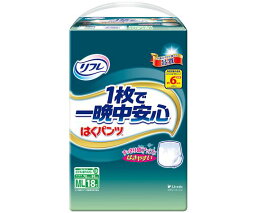 リブドゥコーポレーション リフレ　はくパンツ　1枚で一晩中安心　ML　18枚×6袋 17662 1ケース(18枚×6袋入)