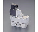 アズワン 5方向電磁弁(流量5.0C) AC200V・Rc3/8