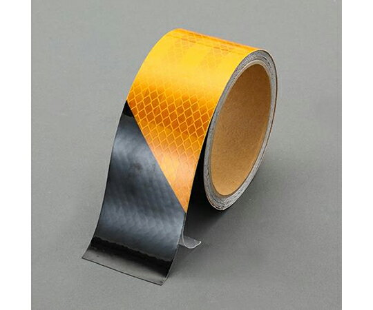 アズワン 粗面用反射テープ（ハイレベル・黄/黒）　100mm×3m EA983GD-502 1巻(4.0)