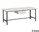トラスコ中山 AE型軽量作業台 1800X750 薄型2段引出し付 DG色 AE-1800UDC2 DG 1台
