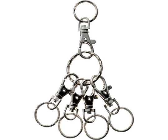 トラスコ中山 キーホルダー　リング　シルバー TKHR-SV 1個