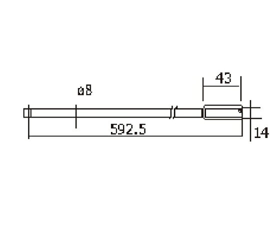 東京精密 輪郭用高剛性アーム（長物測定）　全長592.5mm DM83512 1個●全長：592.5mm●レバー可動範囲：120mm●摘要：補助ウエイト付/アームクランプ付