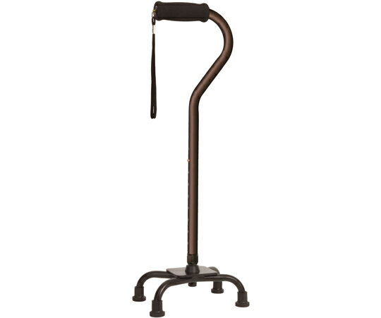 【非課税】 フジホーム アルミ4点杖　ブラウン WB5147 1本