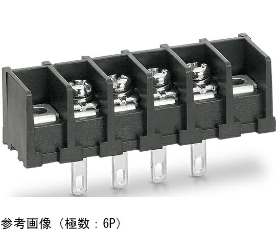 サトーパーツ ネジ式端子台　端子間ピッチ7.62mm　底面絶縁物無し　はんだ付け兼用110タブ端子　取付孔有り　角座金付ネジ　1P　UL規格 ML-41-S1AXF-1P 1個