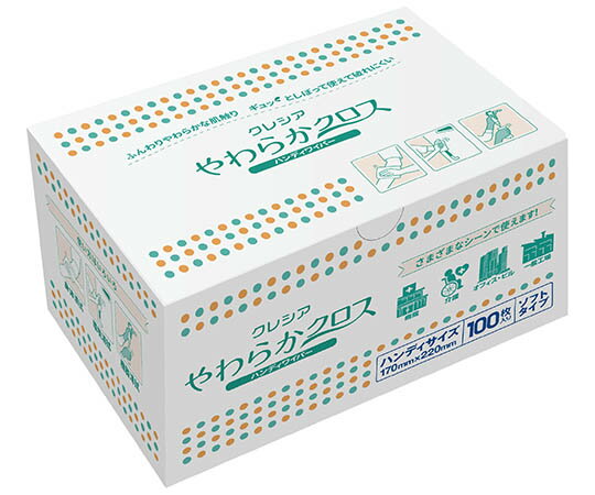 クレシア クレシア　やわらかクロス　ハンディワイパー　100枚×30個入 65205 1箱(100枚×30個入)(4)
