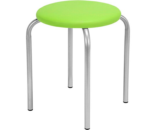 日本ホップス 丸椅子　カラースツール2　リーフグリーン 700-7516 1台