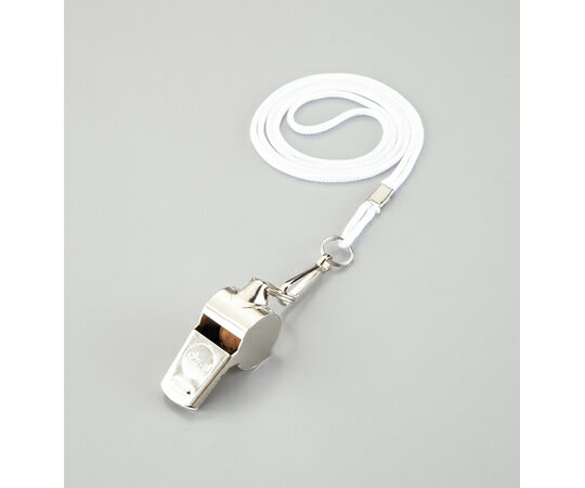 日本緑十字社 笛（ホイッスル）　シルバー　笛-1　全長40mm　真ちゅう製 144001 1個