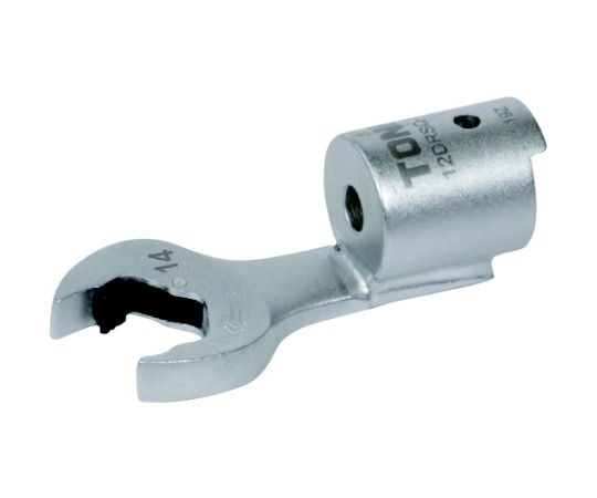 TONE 差替式トルクレンチ用クイックスパナヘッド 全長68.5mm 厚さ7.3mm 12DRSQ-17 1個●差替タイプのトルクレンチに装着可能なクイックスパナヘッドです。●厚みも薄く、狭い箇所での作業が可能です。●差替式トルクレンチ用。●全長（mm）：68.5●厚さ（mm）：7.3●適合トルクレンチ：T12Dシリーズ●二面幅寸法（mm）：17●寸法（mm）頭：34.5●寸法（mm）厚さ：7.3●頭（mm）：34.5●対辺寸法（mm）：17●対辺（mm）：17●原産国：日本●コード番号：228-9568