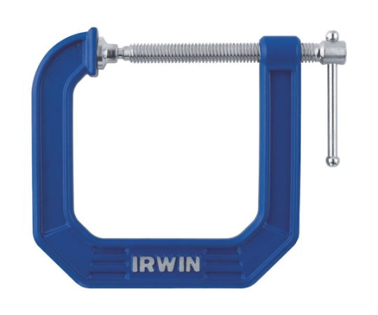 IRWIN C型クランプ（シャコ万力） 75mm×120mm 225134 1丁●早締め用ハンドル付きです。●スイベルヘッドです。●木材、金属、プラスチック等の固定作業用に。●溶接・穴あけ・接着等の固定作業に。●最大口開き（mm）：75●アゴ深さ（mm）：112●締圧力（kN）：3.6●タイプ：C型●固定作業●材質／仕上：スチール●原産国：中国●コード番号：249-8328