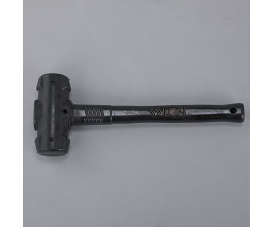 アズワン 無反動ハンマー（ノンスパーキング） 1.36kg/356mm EA575B-63 1本●可燃物の近くで安全に使用するための耐火花性（面、ヘッド、またはシャフトに露出した金属がありません。）●グリップ内にスチールコアが入っており、重ね打ちの際に壊れません。●頭重量（g）：907●全重量（g）：1360●頭径（mm）：45●全長（mm）：355●ハンドル長：300●材質：ヘッド／鉄（ゴム）、柄／ゴム●滑り止めグリップ●ストラップホール付●デッドブロー機能により、硬化面に当たったときの跳ね返りを排除●人間工学に基づいたハンドル（快適性を向上させ、振動を低減するための形状と厚み）
