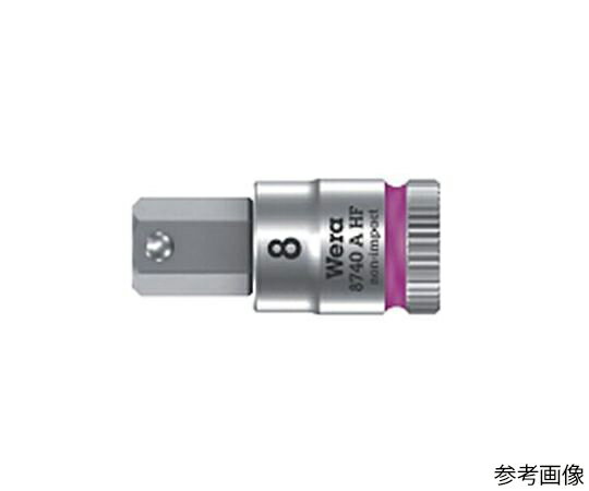 アズワン [Hex-Plus]ビットソケット（ホールド付） 1/4"DR×8mm EA617AJ-28 1個