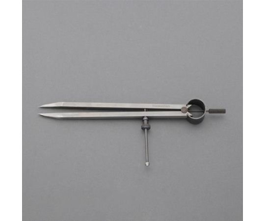アズワン ディバイダー（固定ねじ付） 250mm EA725KE-45 1本●材質：特殊鋼●測定範囲：250mm●重量（g）：250●先端：硬化チップ付●固定ネジ付●クイックリリース付