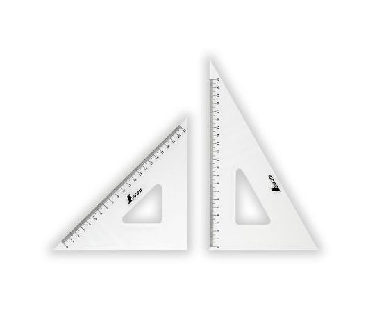 アズワン 三定定規セット（2枚組） 21cm EA736B-7 1組