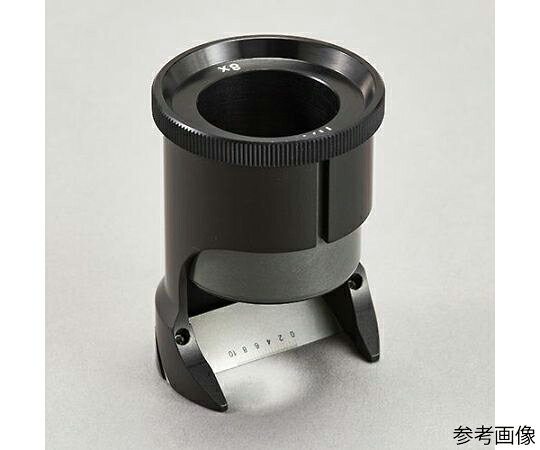 アズワン スケールルーペ x6/22.8mm EA756D-11 1個●倍率：6倍●レンズ径：22.8mm●サイズ：φ31.5×44mm●珪酸塩ガラスレンズ●ステンレス製スケール付●測定範囲：20mm（最小目盛／0.1mm）