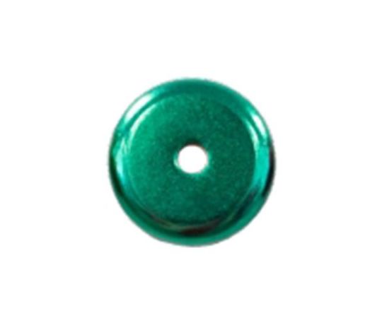 アズワン 超強力マグネット（緑） φ48×穴8.5mm/75kg EA781EM-66 1個●豊富なカラーバリエーションで、使用環境に合わせて色をお選びいただけます●ねじサイズ：M8●吸着力：75kgf●サイズ（mm）：φ48×11●色：緑●穴径（mm）：8.5●材質：ネオジウム磁石●ねじ用の皿穴付き●磁気防止プレート付