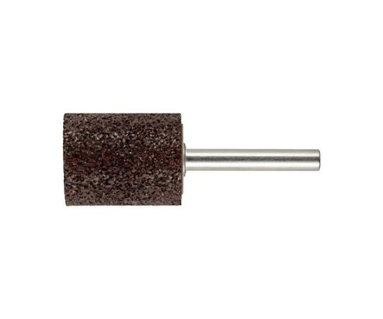 アズワン 軸付砥石（A/ソフトタイプ） #24・20×40mm/6mm軸 EA819GA-673 1本●直径（mm）：20●高さ（mm）：40●最大回転数（rpm）：クランプ長10mm／32,000 クランプ長15mm／27,300 クランプ長20mm／23,900●粒度：#24●軸径：6mm●砥粒：アルミナ●適合材質：合金、焼きもどし鋼、工具鋼、耐食合金、耐酸合金、耐熱合金、ステンレス●ソフトタイプ