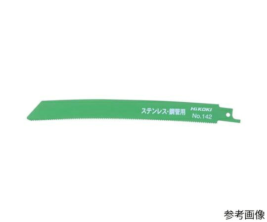 工機ホールディングス 湾曲レシプロソーブレード（5枚） 150mm×14T EA857AB-21 1パック(5枚入)●型番：0037-0525●全長(mm)：150●山数：14●用途：厚物、ステンレス管材●アサリ幅が小さく、少ない切断抵抗で切断スピードが速い!●取付部の断面積が大きく、高耐久●ラメ入り塗料を使用　