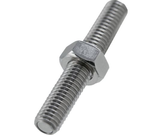 トラスコ中山 マグネット付調整ネジ M16×80 THXBN16-80 1個●吸着力が強く、磁力が安定している磁石です。●タップ穴を使用し、六角レンチで取り付けが可能な製品です。●治具などの脱着に。●吸着力（N）：24.5●外径（mm）：M16●ねじ径：M16●長さ（mm）：80●表面磁束密度（T）：0.32T以上●材質／仕上：本体／クロムモリブデン鋼（SCM435）、マグネット／ネオジム磁石、表面処理／無電解ニッケルメッキ、ナット／SWRM相当（表面処理／ニッケルメッキ）●原産国：日本●コード番号：256-7618