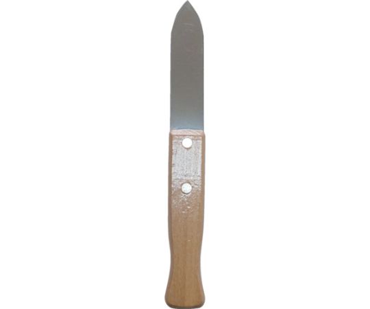 トラスコ中山 角ベラ ステンレス 全長235mm 厚み1.2 総焼き入れ TNB-235 1丁●隅に入りやすいように先端部がとがっていますが、クロスを傷つけないように程よく丸く、エッジが抑えられた形状になっています。●総焼き入れされたステンレスのため、硬度が高く丈夫です。●内装用のクロスの入隅を押さえに。●全長（mm）：235●刃幅（mm）：25●刃長（mm）：105●厚さ（mm）：1.2●材質／仕上：ステンレス（総焼き入れ）●原産国：日本●コード番号：250-0283