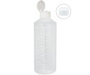 金鵄製作所 K投薬瓶 300mL ワンタッチキャップ(ホワイト:白) 白色目盛 50本入 23240-020 1箱(50本入)
