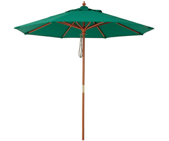 ユニット マーケットパラソル2.7m グリーン HO-5901 1個