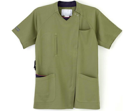 ナガイレーベン 男女兼用スクラブ オリーブ BL RF-5512 1枚