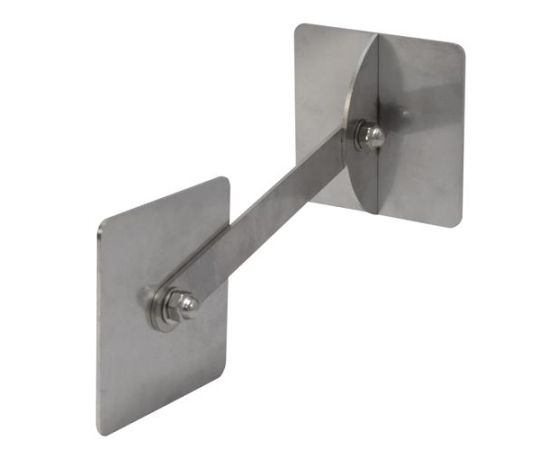 アズワン 転倒防止可動式金具（壁用） 75x75mm EA979CL-27 1個