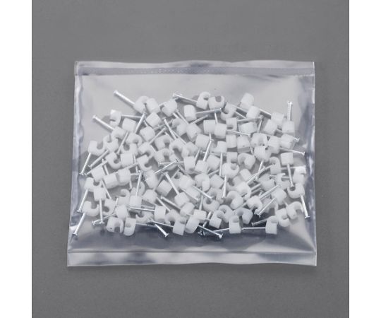 アズワン 丸型ケーブルクリップ(白/100個) 10-14mm EA947EA-10 1パック(100個入)