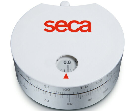 seca ウエスト・ヒップ比計測用周囲測定テープ seca 203 1箱(10個入)●巻き取り式の測定テープ。●肥満度判定数値であるウエスト・ヒップ比の確認が簡単。●ウエスト・ヒップ比の目盛は耐久性がある金属製。●サイズ：W70×D66×H28mm●重さ：70g●材質：テフロン加工された紙、ABS樹脂●測定範囲：0-205cm●表示単位：1mm