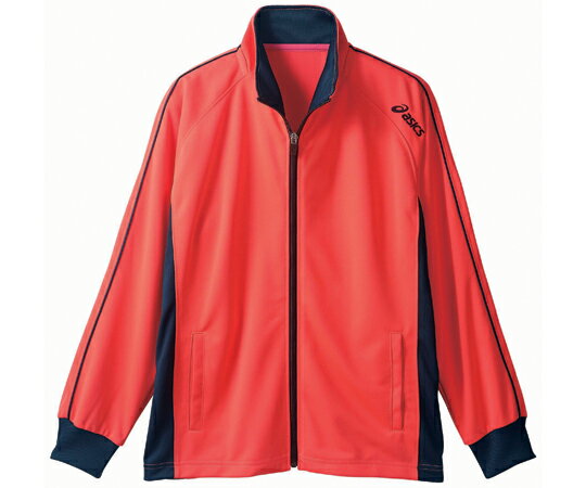 アズワン トレーニングジャケット 兼用 シャインレッド×ネイビー S CHM511-2150 S 1枚