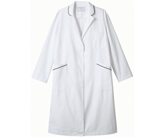 住商モンブラン ドクターコート レディス長袖 白/ネイビー M 71-099 M 1枚