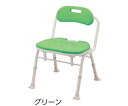 アロン化成 折りたたみシャワーベンチ IN-S(背付タイプ) グリーン 536-346 1個