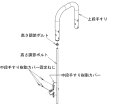 アロン化成 （AT-E-200用）中段手すり樹脂カバー 591-834 1個●AT-E-200用部品