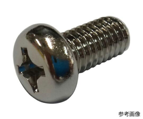 コノエ MIC ナベ頭小ねじ 黄銅 ニッケル 4x8 （150本入） M066-0408 10個入●上面の角に丸みの付いた平頭形状の小ねじです。●十字ドライバーで締め付け、小さい部品の締結に使用。●寸法(mm)d：4●寸法(mm)L：8●真鍮●表面処理:ニッケル●質量：191g●原産国：日本●コード番号：213-5881