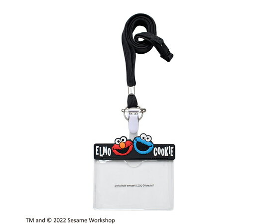 セントレディス セサミストリート ネームホルダー Elmo＆Cookie Monster ブラック ST-ZSS0004 1個