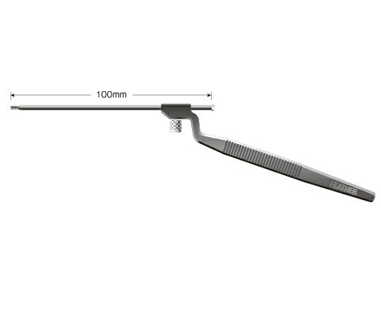 フェザー 微細手術用替刃メスハンドル NF-100BA 1箱●微細手術用替刃専用ハンドル●軽量で扱いやすく、耐久に優れたチタン合金です。●フェザー替刃タイプに装着できるチタン製ハンドル●組成：チニウム合金●入数：1箱（1本入）医療機器クラス...