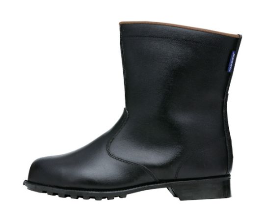 ジーベック 半長靴 ブラック 25.5cm 85028-90-255 1足●「ツヤあり」タイプには熱に強いゴム1層底を採用し、鉄工場や溶接などハードな現場にも対応できます。●いわゆる長靴タイプのシンプルデザインで使い勝手がよく、さまざまな現場で幅広い人気を誇ります。●用途：一般作業●規格：JIST8101CI／S／BO合格●カラー：ブラック●製法：VP製法●足幅：EEE●後丈（cm）：19.4●かかと部分に反射材使用●先芯：スチール先芯●甲被：牛革（型押し）●靴底：ラバー●中敷：EVAカップインソール（JIS認証番号付き）●原産国：中国●コード番号：860-8560