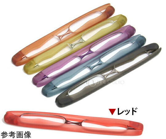池田レンズ工業 老眼鏡 折りたたみ ポッドリーダー レッド +3.5 SG-01RD 1個