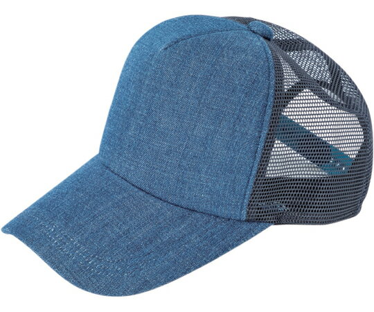 中国産業 メッシュデニムキャップ M ブルー #9446-807-F 1個