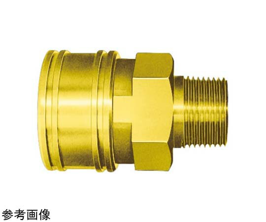 日東工器 TSPカプラ ねじサイズRc1 真ちゅう 665g 8TSM BRASS FKM 1個