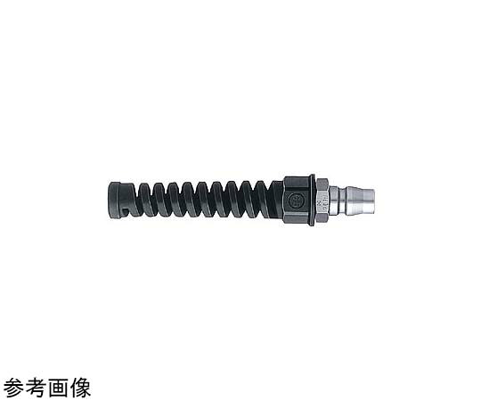 日東工器 ナットカプラ Φ8.5×Φ12.mm プラグ 85PNG STEEL 1個●低圧用。●ホースバンド不要でホースを装着。●ホース折れを防止するスプリングナット付き。●ホースへの取り付けは、ニップルに差し込みナットを締めるだけ。●ホース外周面を締め付けるため、ホースの抜けや流体の流出が起こりにくい構造です。●互換性：「ハイカプラ」の10型・17型・20型・30型・40型と接続できます。「ハイカプラ」シリーズ（400型・600型・800型を除く）、「ナットカプラ」シリーズの各製品と接続できます。●相手側ホースサイズ（mm）：Φ8.5×Φ12.5●質量（g）：55●L（mm）：116●C（mm）：20●A（mm）：90●ΦD（mm）：26●ΦBp（mm）：7.5●ΦBd（mm）：7.5●H（mm）：六角19●T（mm）：六角22●バルブ構造：片路開閉型●適用流体：空気●本体材質：鋼鉄（クロムめっき）●最高使用圧力（MPa{kgf／cm2}）：1.5{15}●耐圧力（MPa{kgf／cm2}）：2.0{20}●推奨最大締付トルク範囲（N・m{kgf・cm}）：7〜8{71〜82}●タイプ：プラグ